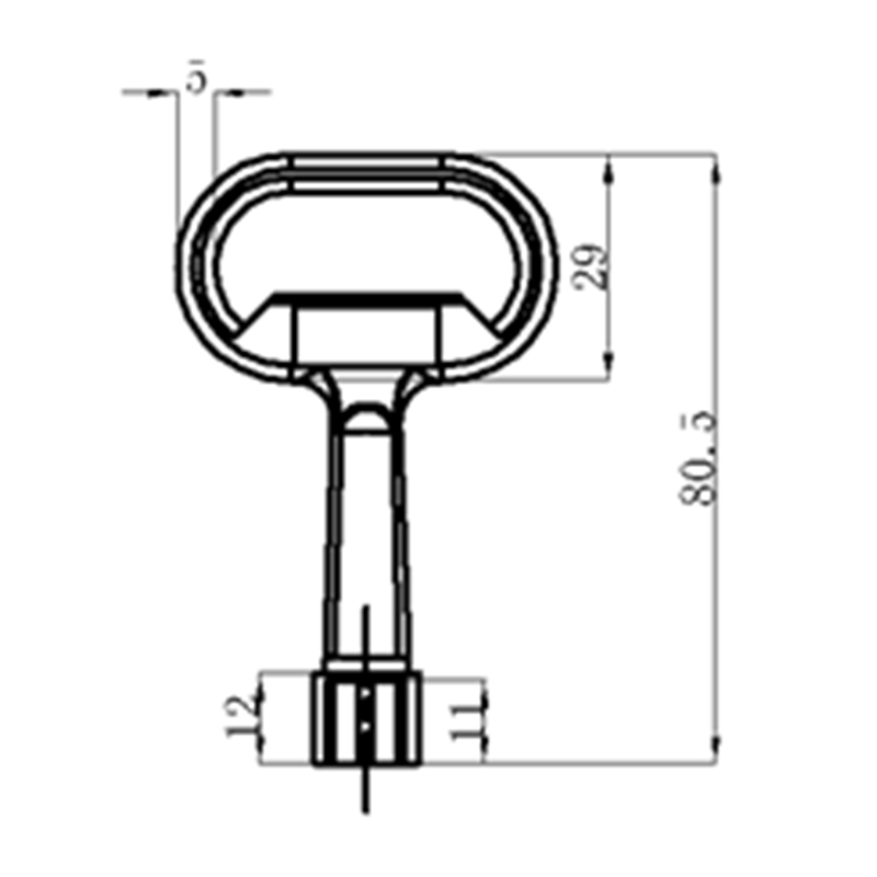 K12 Octagonal Tool Key Industrial Lock Accessories