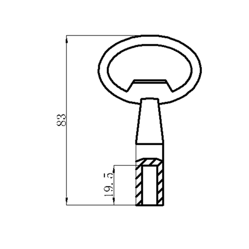 K4-A Black Industrial Tool Key Lock Accessories
