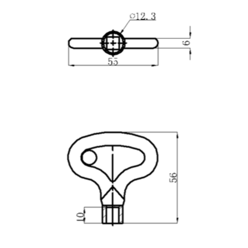 K4-B1 Zinc Alloy Industrial Tool Key Accessories