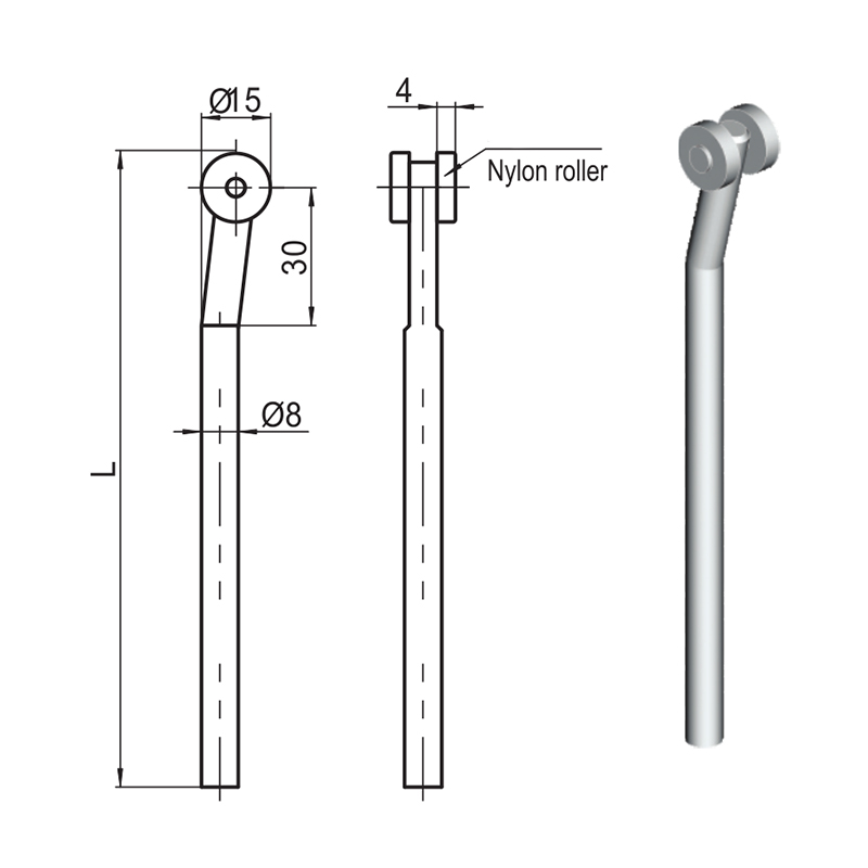 LG001 Nylon Roller Connecting Rod Lock Accessories