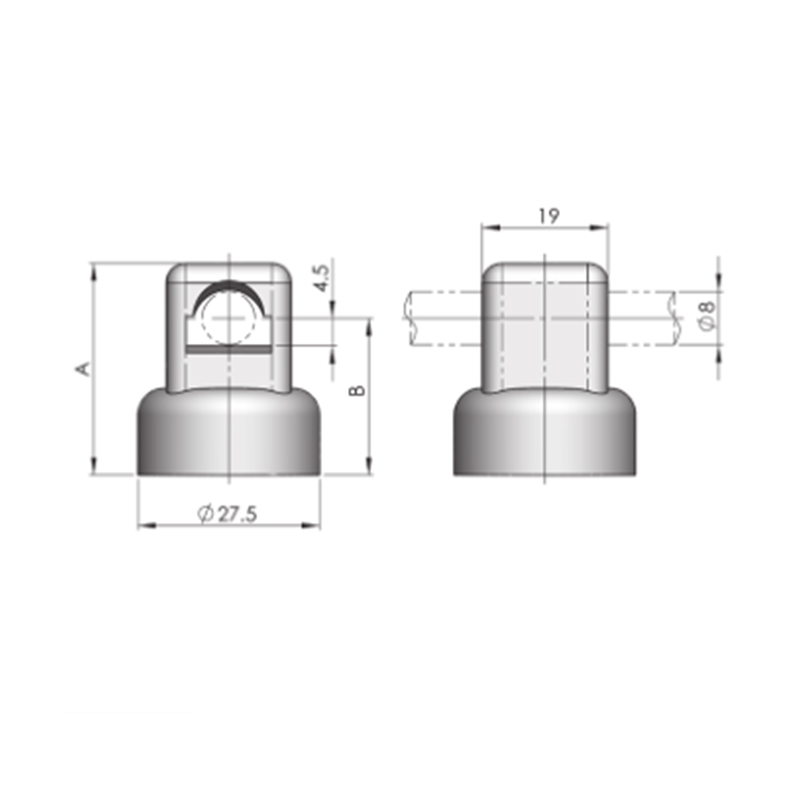 RG002 Inline Plated Nut Connecting Rod Attachment