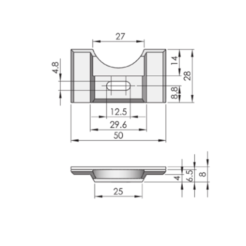 RG005-2 Steel Bolt Fixing Buckle Connecting Rod Attachment