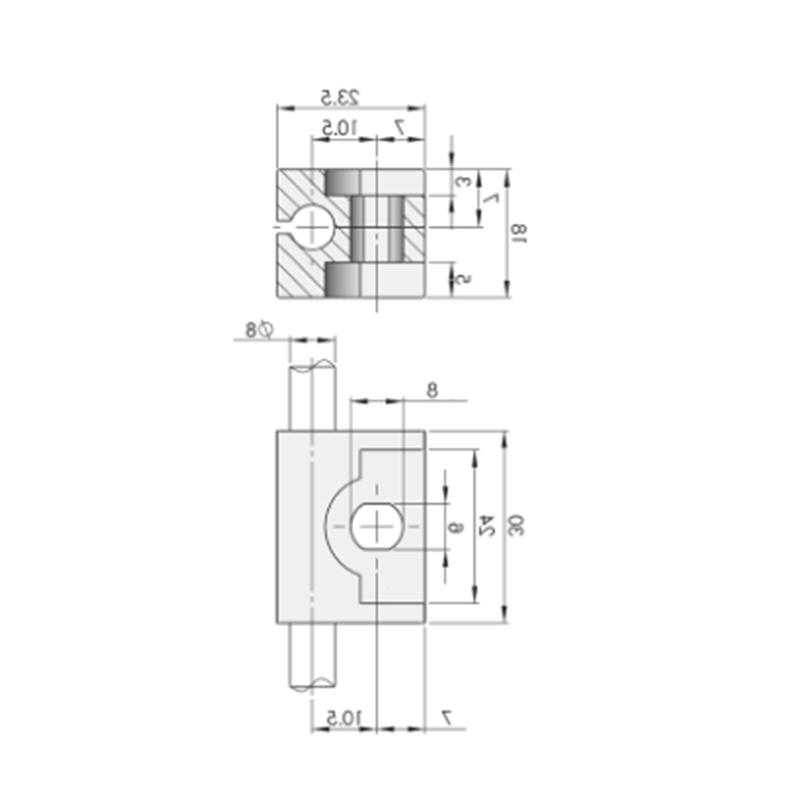 RG006-2 PA Material Guide Connecting Rod Attachment